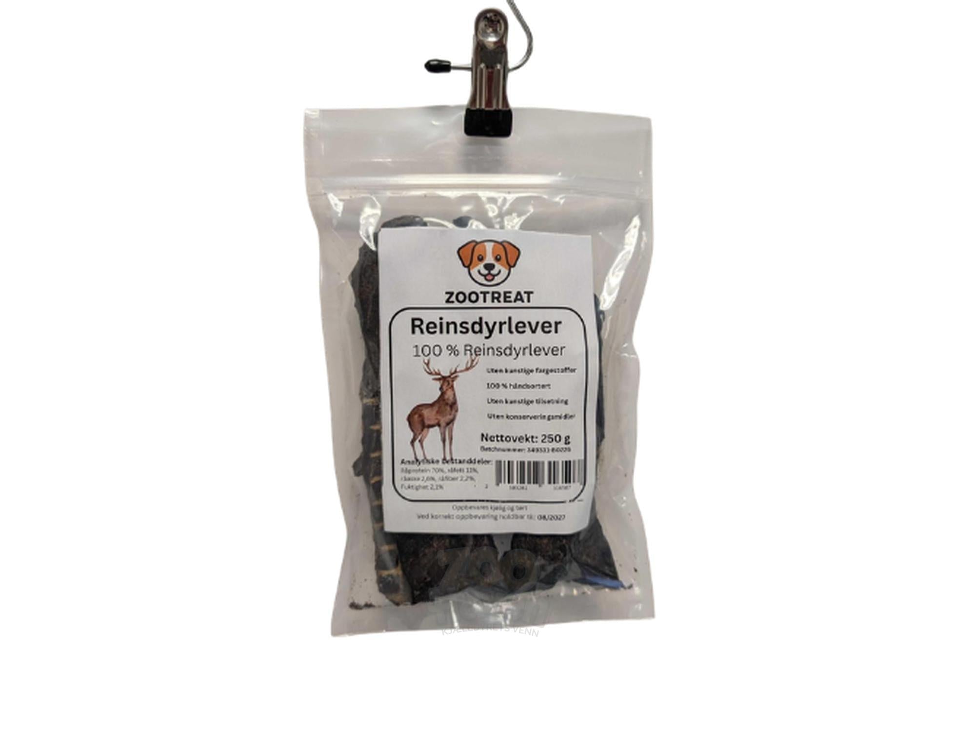 100 % Reinsdyrlever Naturlig Godbit