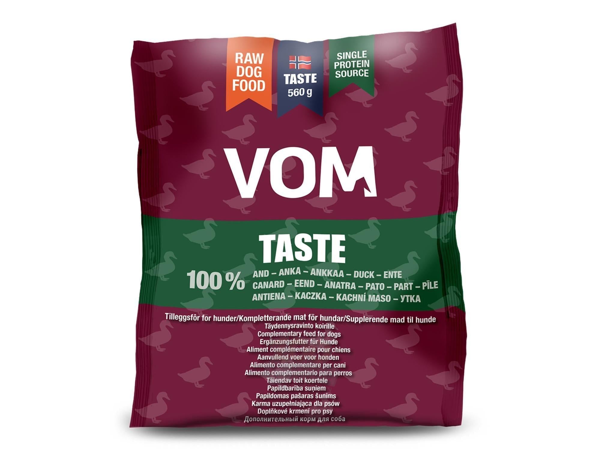 100% Taste And - Vom og Hundemat