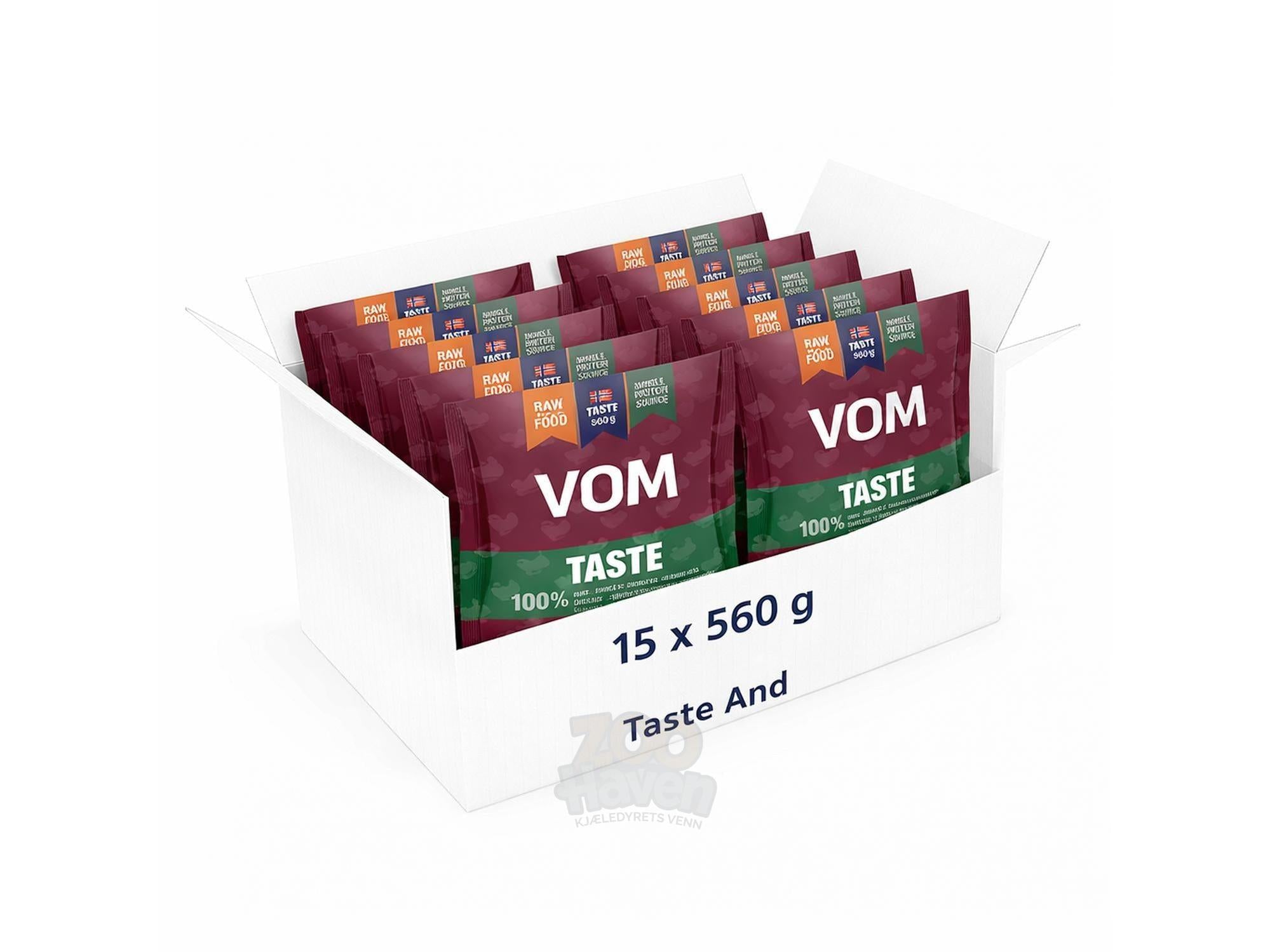 100% Taste And - Vom og Hundemat