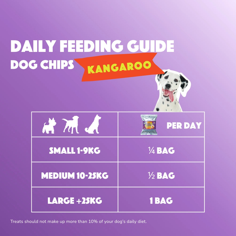 Smoofl Dog Chips Kenguru 50 g – Kaloriefattig hundesnacks