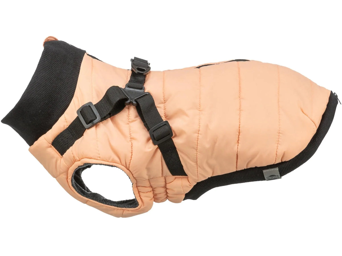trixie pontis hundedekken med sele apricot