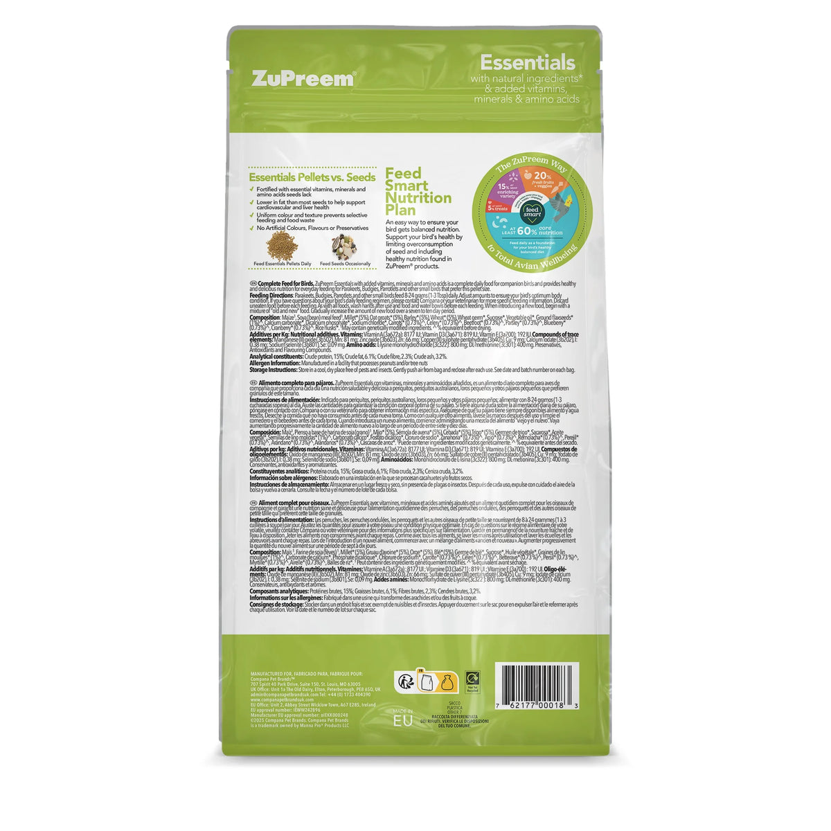 ZuPreem Natural Essentials pelletsfôr