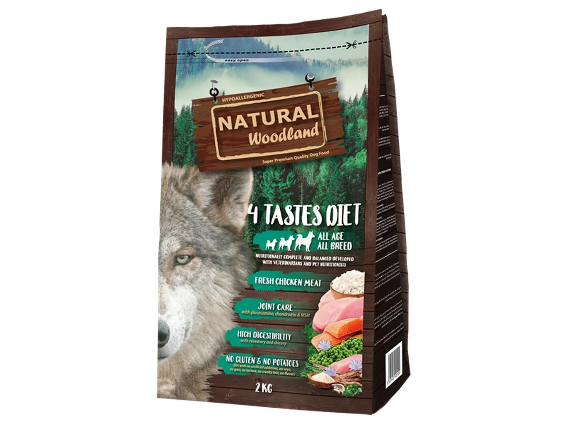 Natural Woodland 4 Tastes Diet hundemat – bilde 4