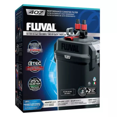 Fluval 407 Ytre Kammfilter 1450 l/t for Akvarium 150-500 liter