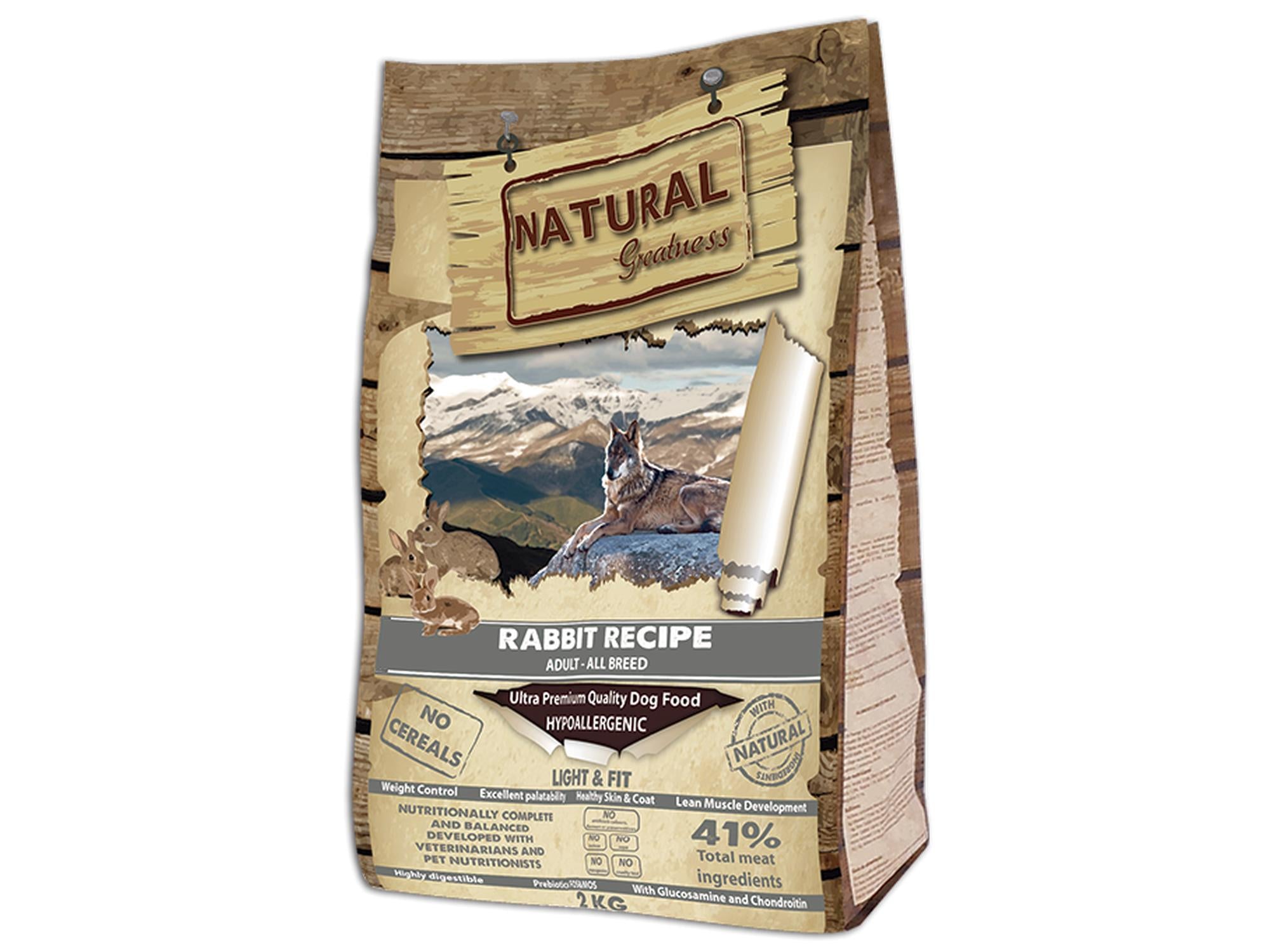 Natural Greatness Rabbit Recipe – Kanin | Kornfritt hundefôr