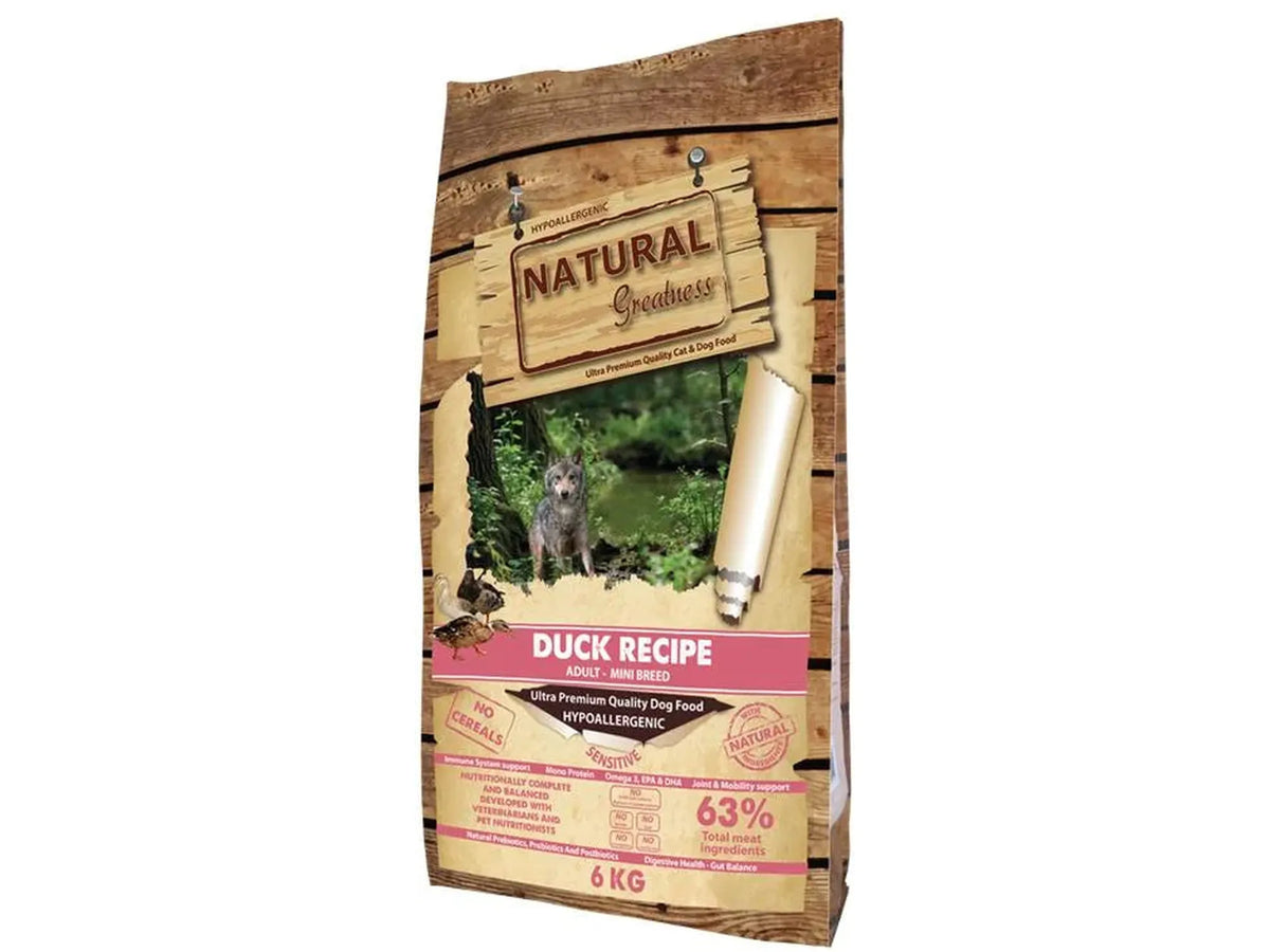 Natural Greatness Duck Mini Recipe hundemat – bilde 2