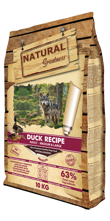 Natural Greatness Duck Recipe hundemat – bilde 2