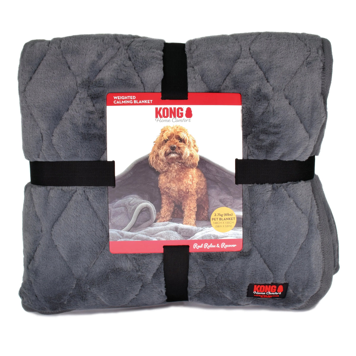 KONG Weighted Calming Blanket – Vektet Beroligende Hundeteppe 148 × 135 cm