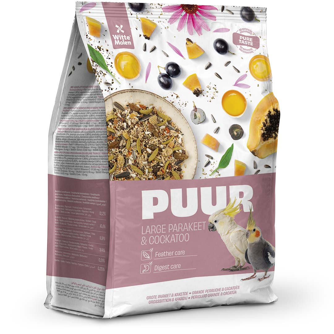 Witte Molen PUUR Parakitt & Kakadue frøblanding