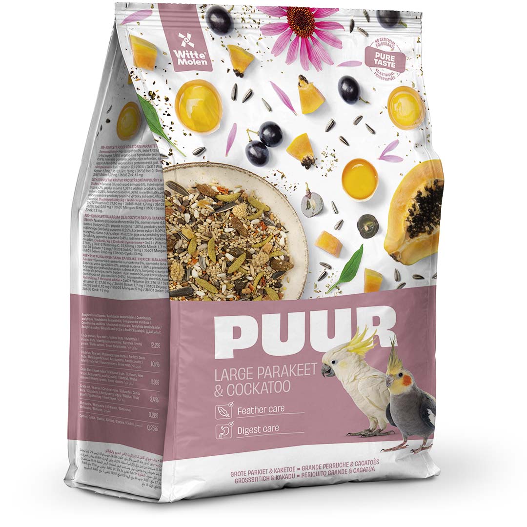 Witte Molen PUUR Parakitt & Kakadue frøblanding