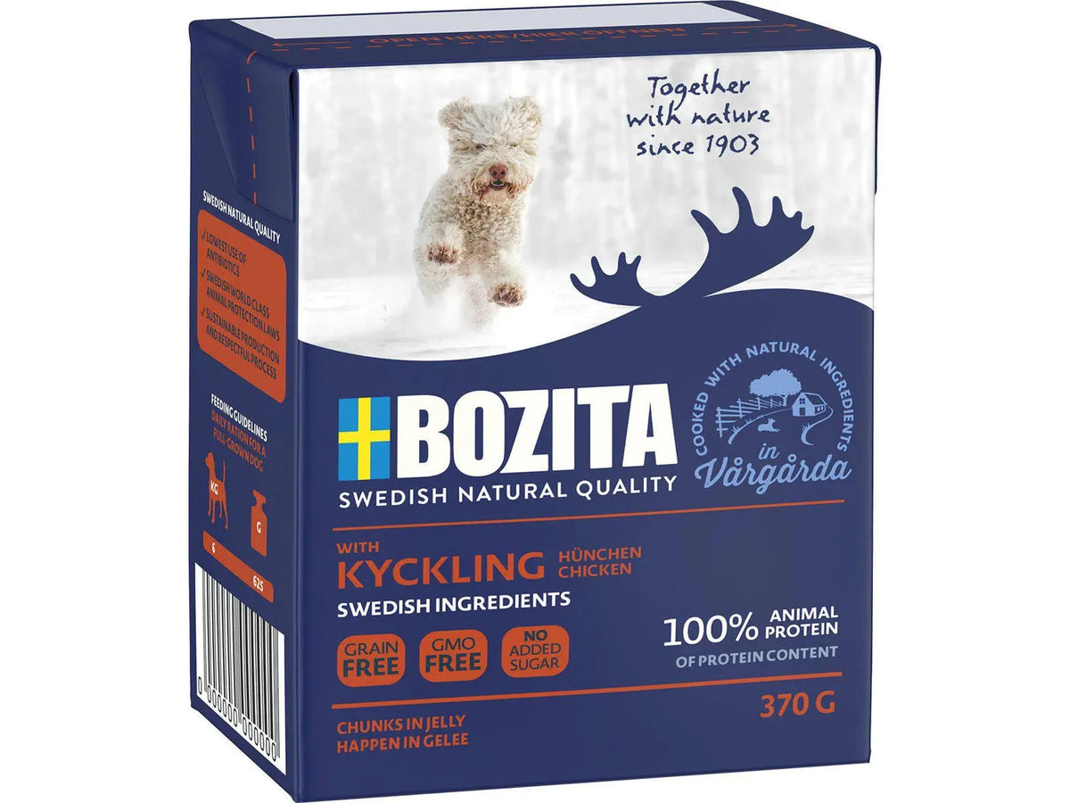 Bozita Naturals Biter i gelé Mør kylling 370 g