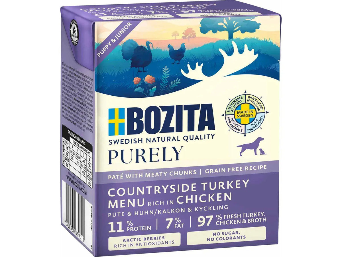 Bozita Dog Purely Pate Puppy & Junior Kalkun 370 g