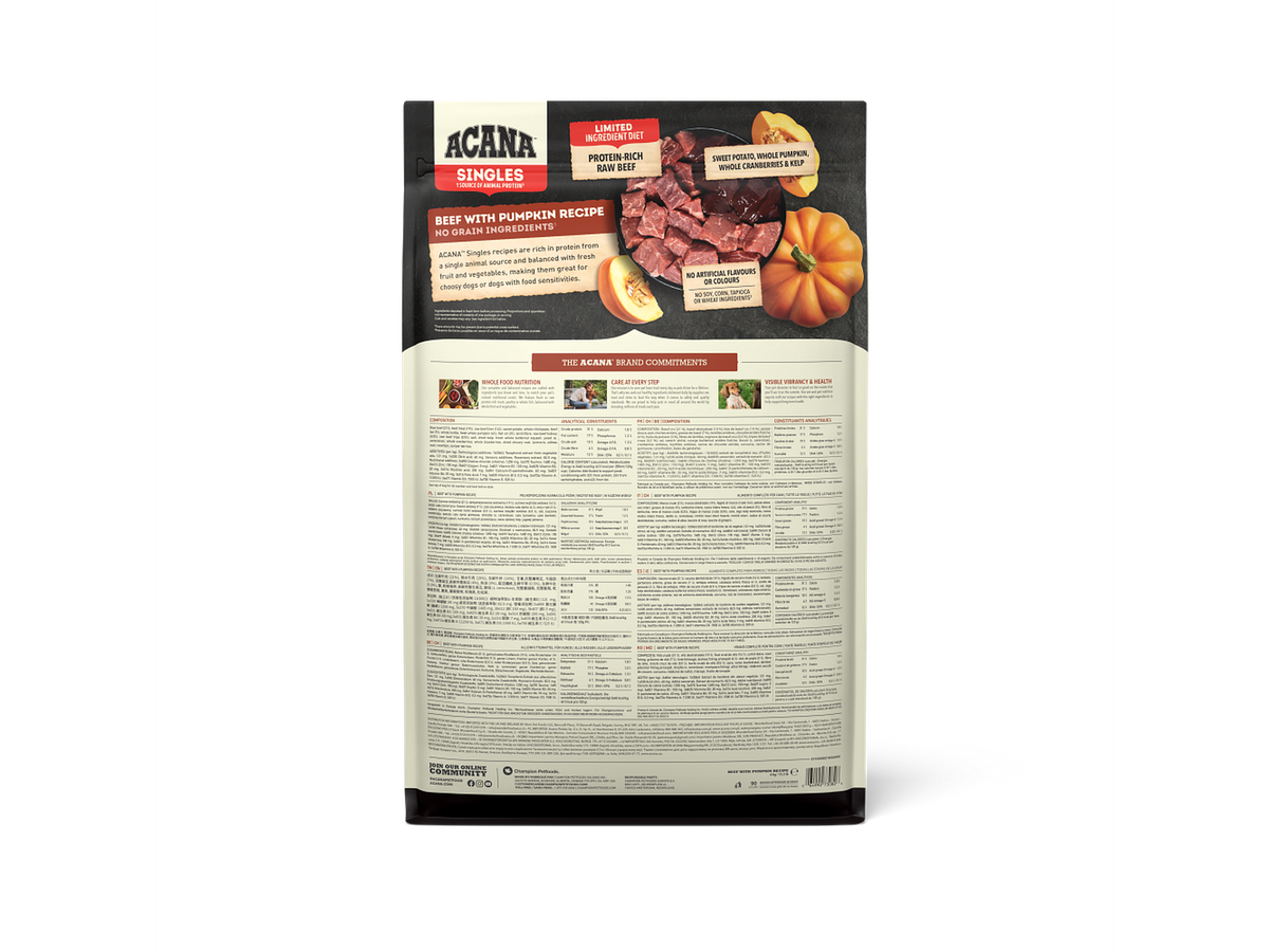 Acana Singles Beef & Pumpkin