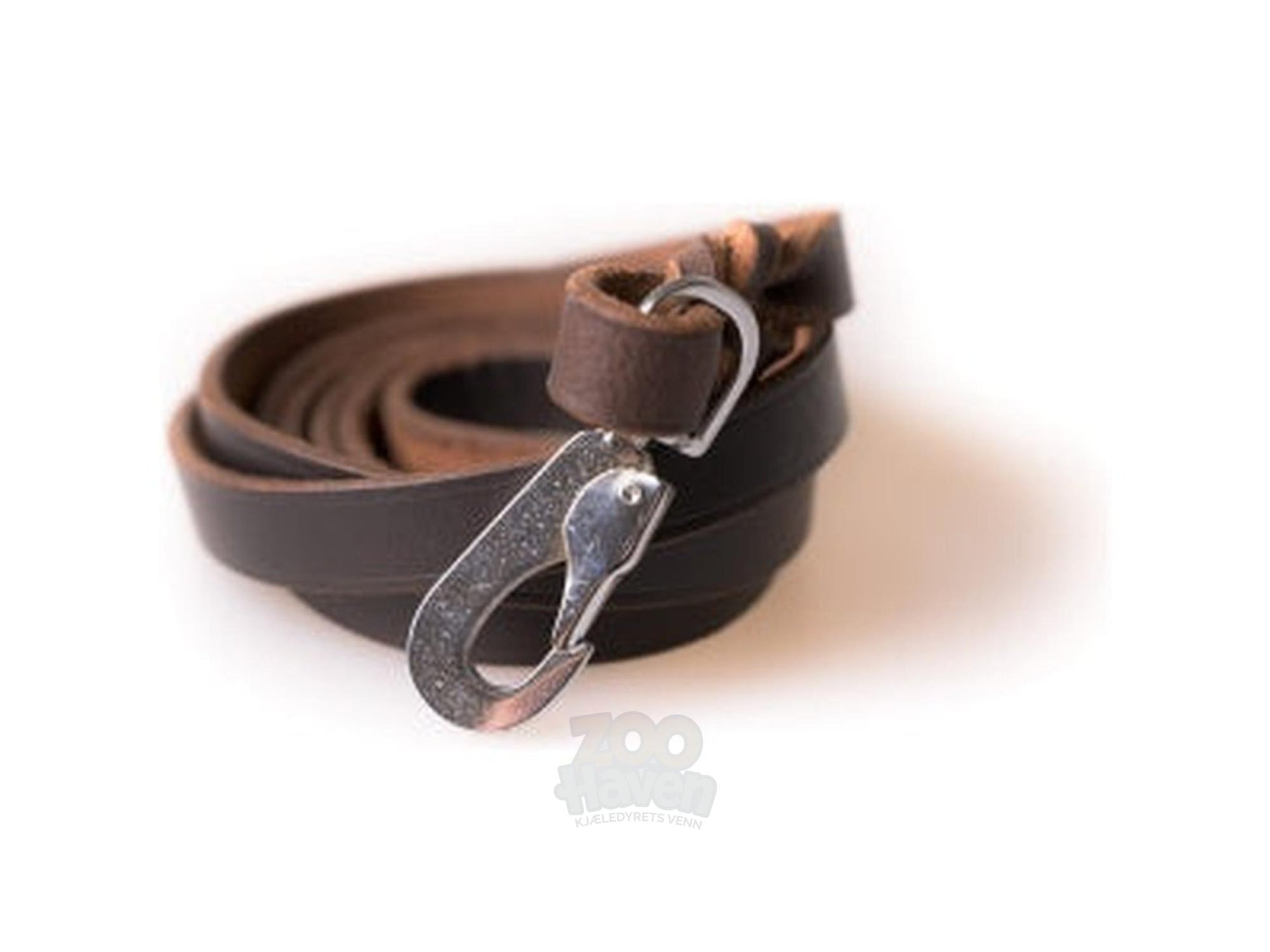 Active Canis Leather Leash Brown – bilde 2
