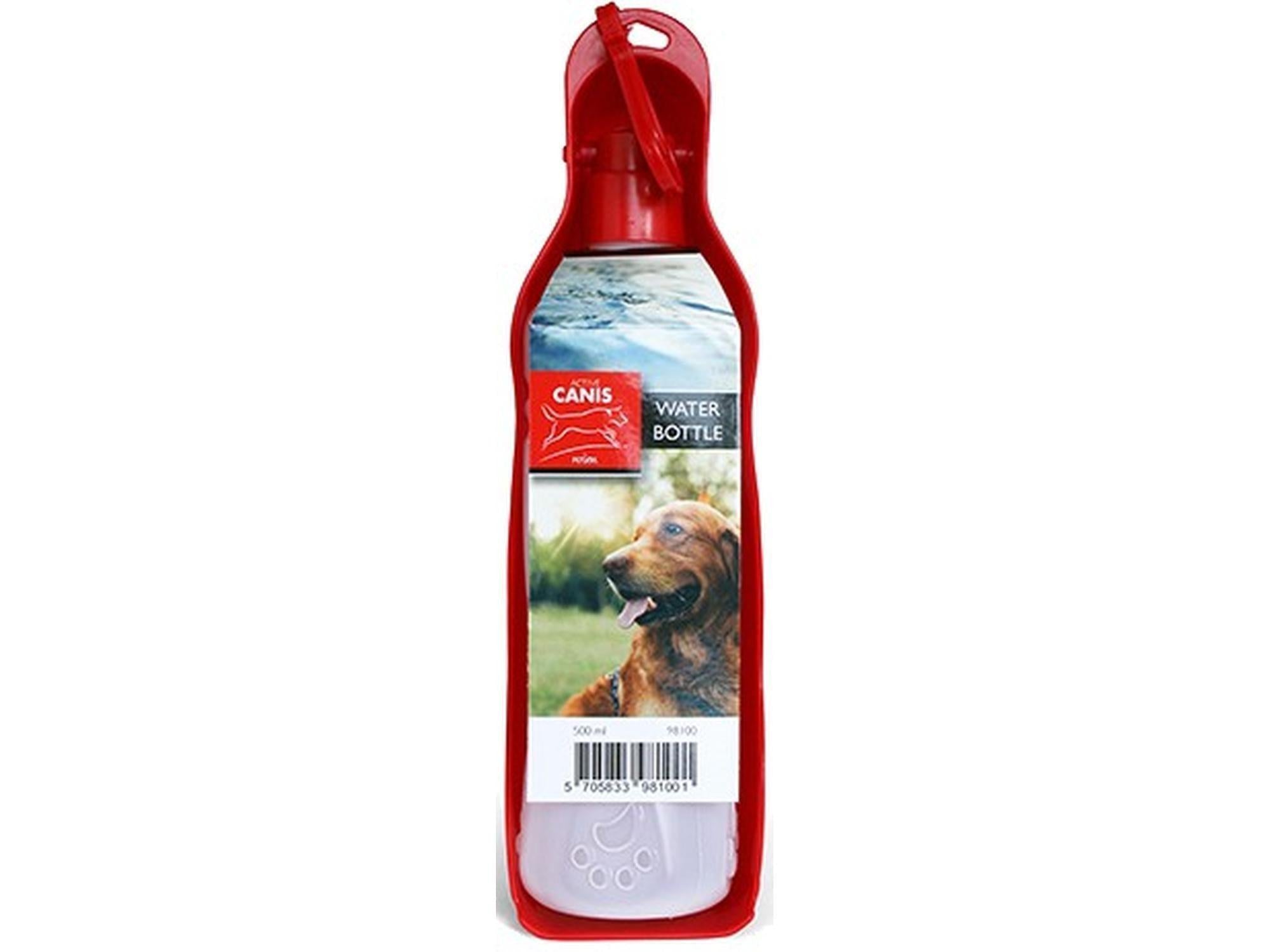 Active Canis turvannflaske med drikkeskål 500 ml til hund