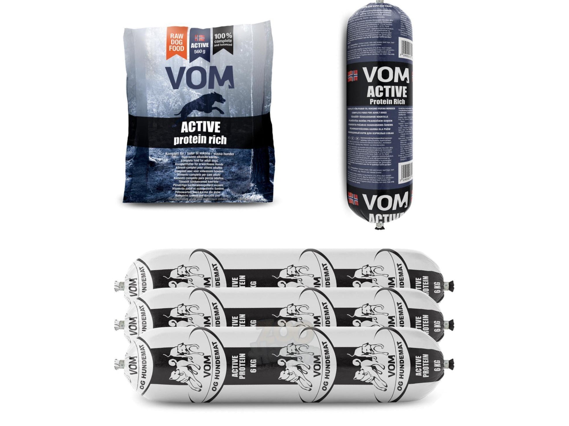 Vom & Hundemat Active Fullfôr Proteinrikt Sprint hundemat