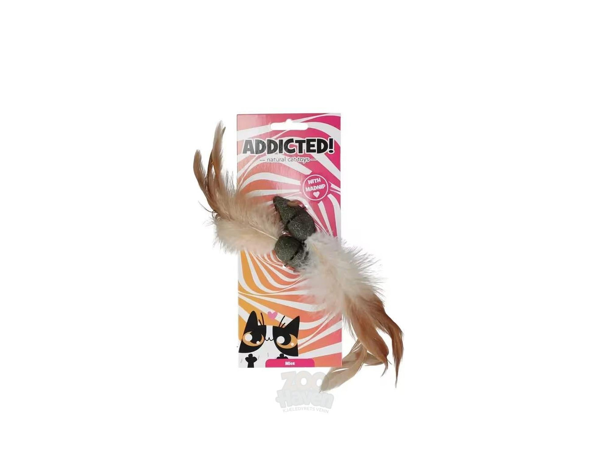 Addicted! Mice with Feathers – Katteleke med MADNIP og Fjær