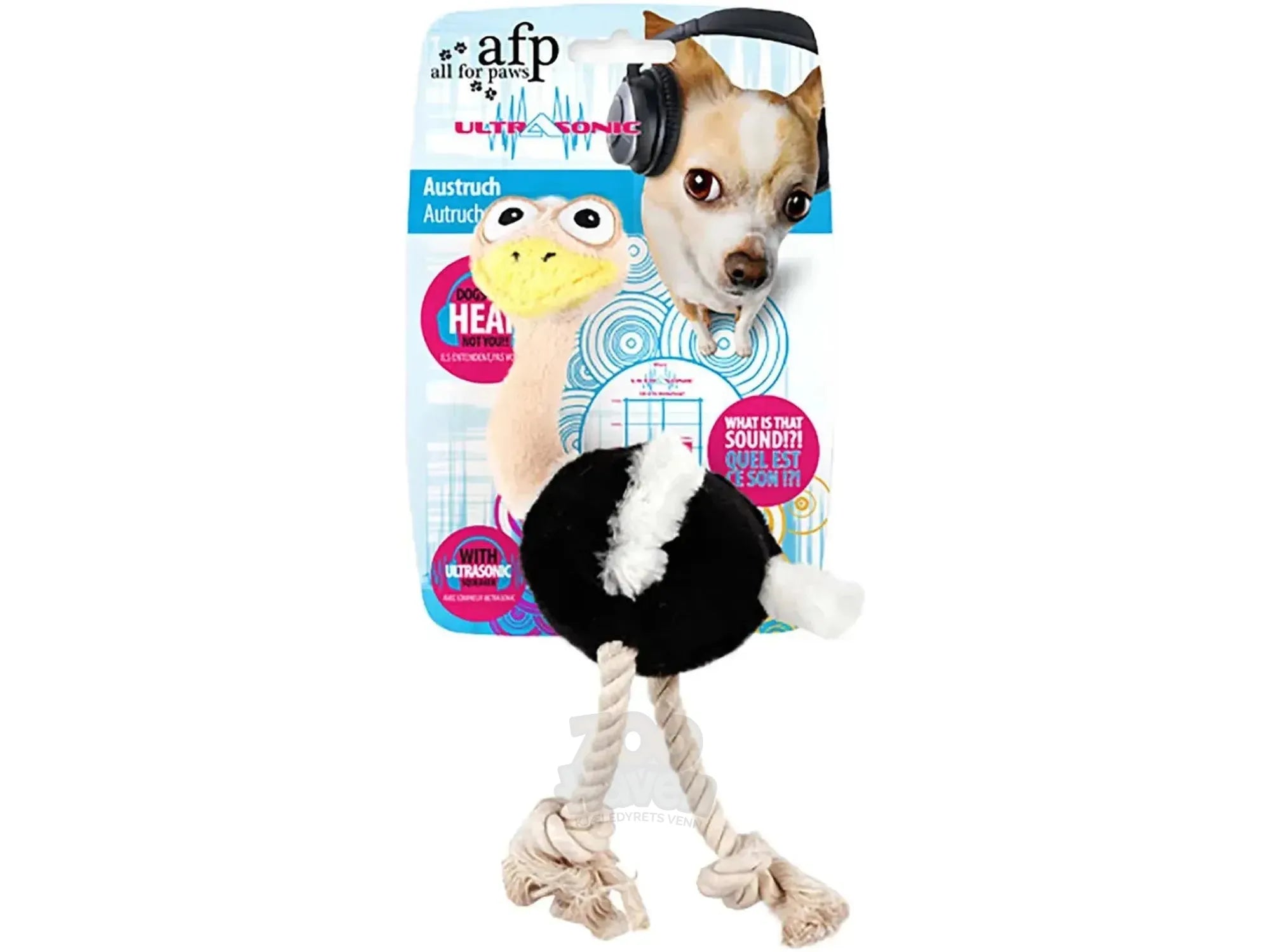 All For Paws Ultrasonic Ostrich Hundeleke 28,5 × 16 × 8,5 cm