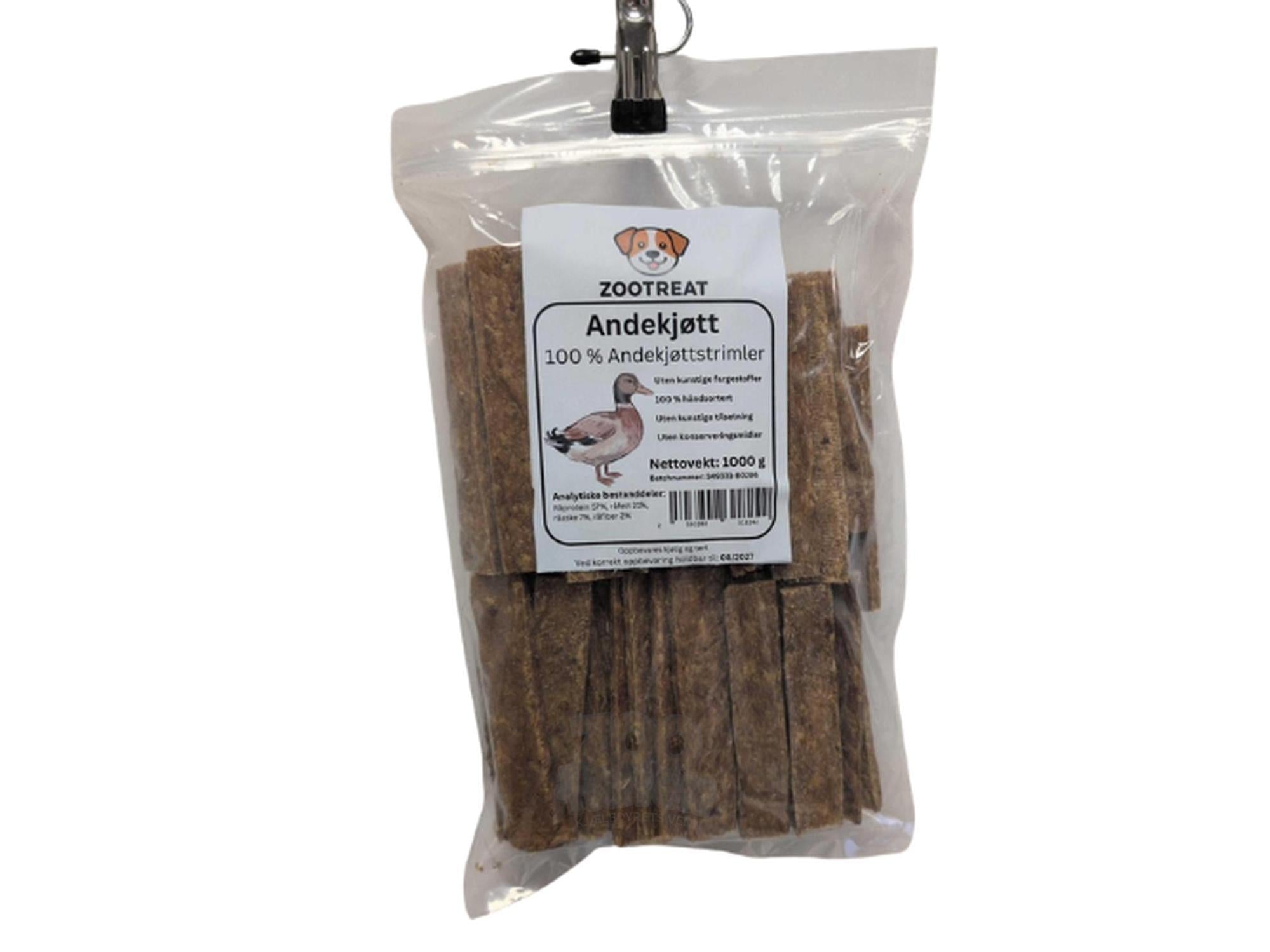 Andekjøttstrimler 500 - 1000g