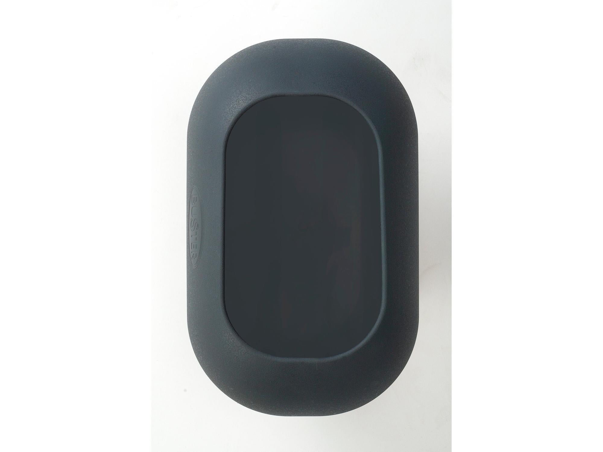 Mørkegrå BUSTER IncrediBowl slow feeder hundeskål, oval form med kjegleformet design for langørede hunder.