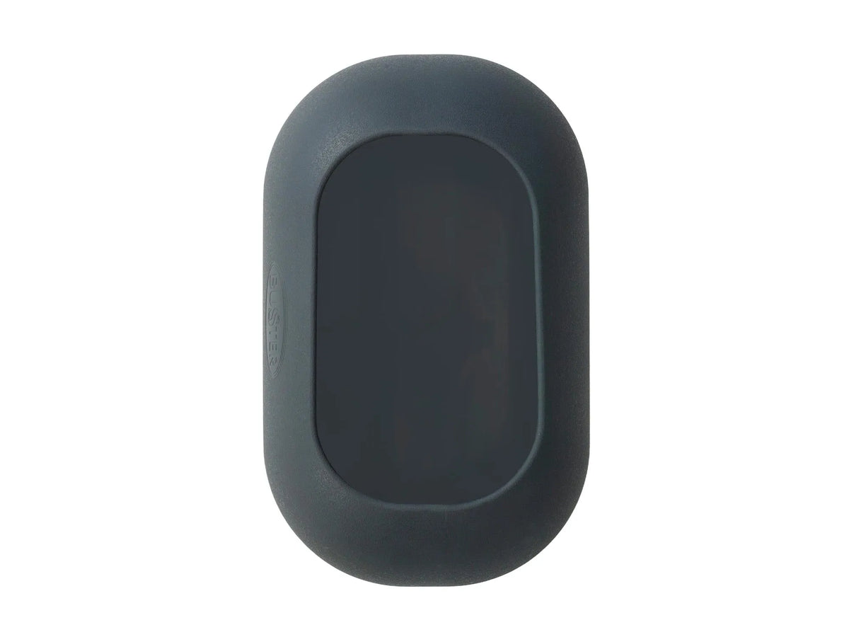 Mørkegrå BUSTER IncrediBowl slow feeder hundeskål, oval form med kjegleformet design for langørede hunder.
