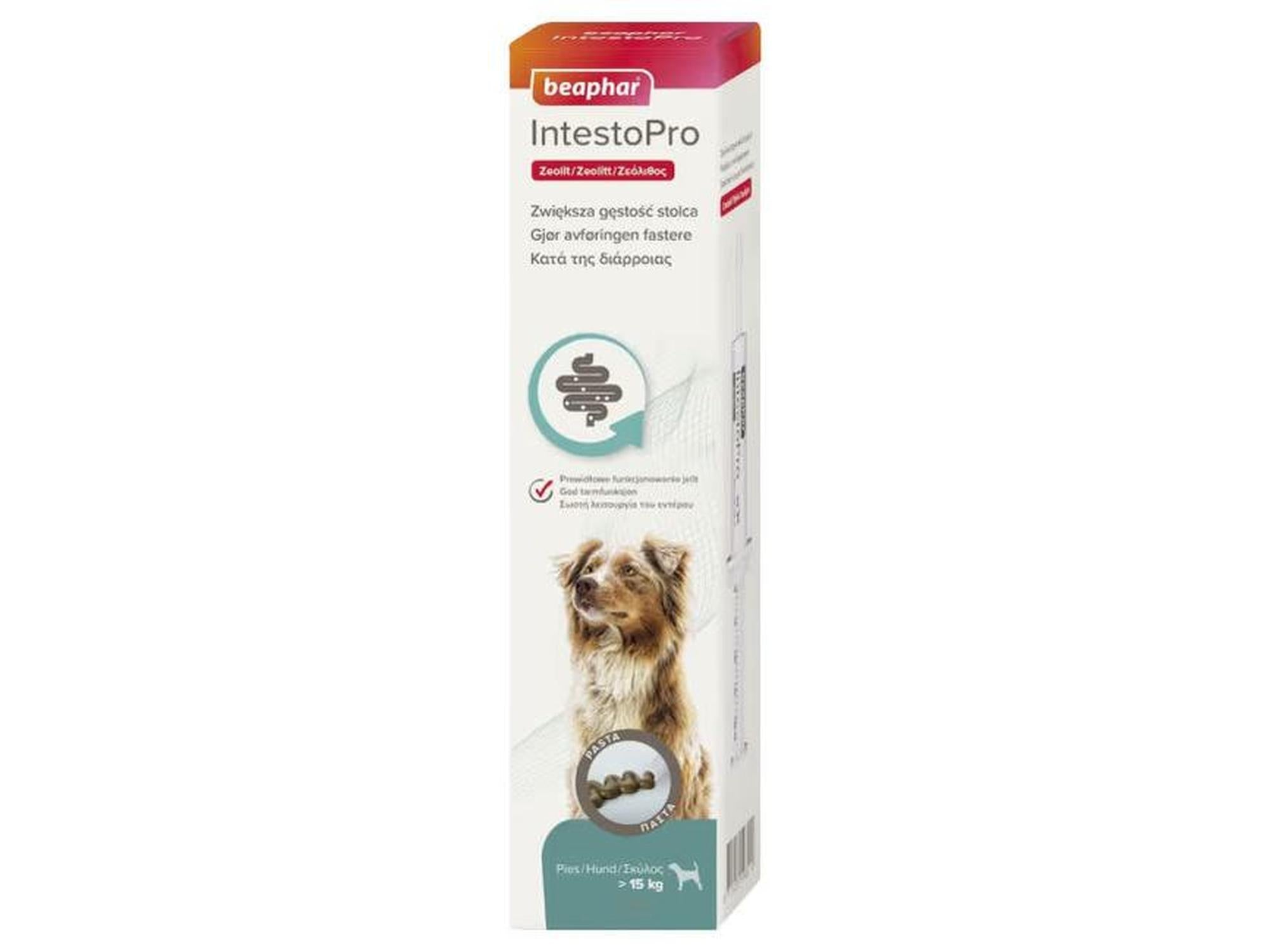 Beaphar IntestoPro Pasta 2x20ml – Mage- og tarmtilskudd for hund over 15kg
