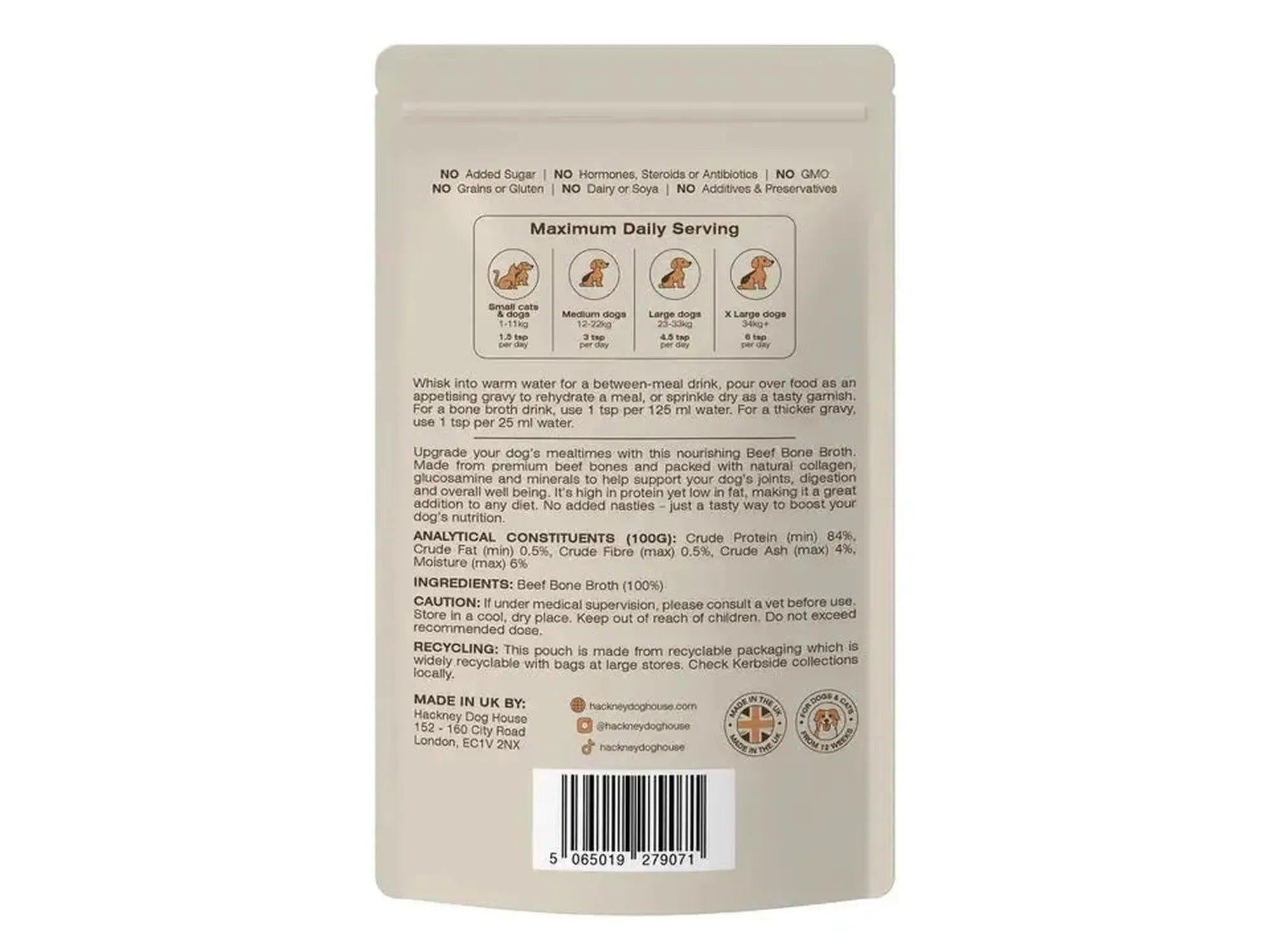 Beef Bone Broth For Dogs – Hackney Dog House Gravy Topper 180 g