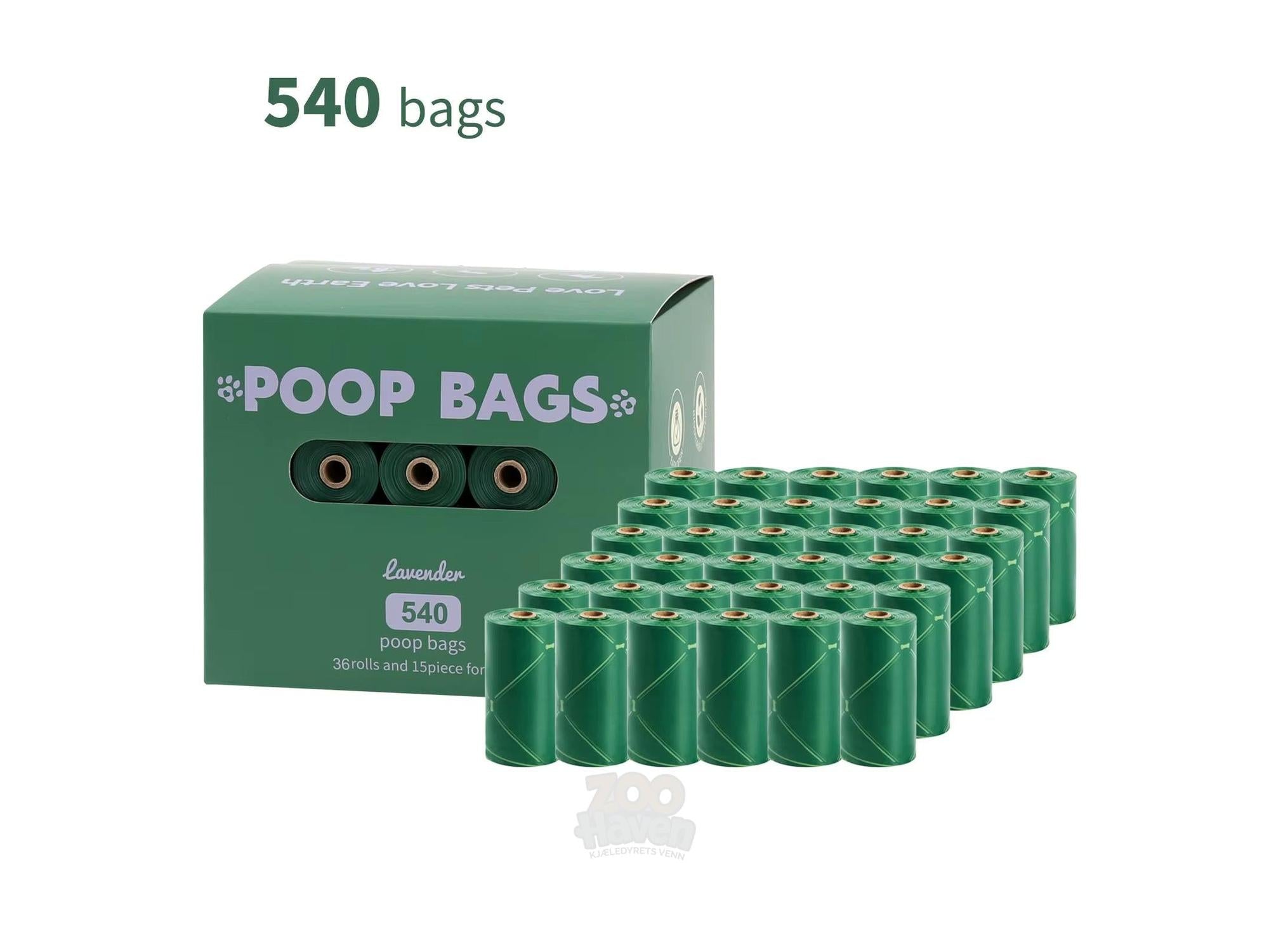 Biologisk nedbrytbare hundeposer – Earth Green, lavendelduft
