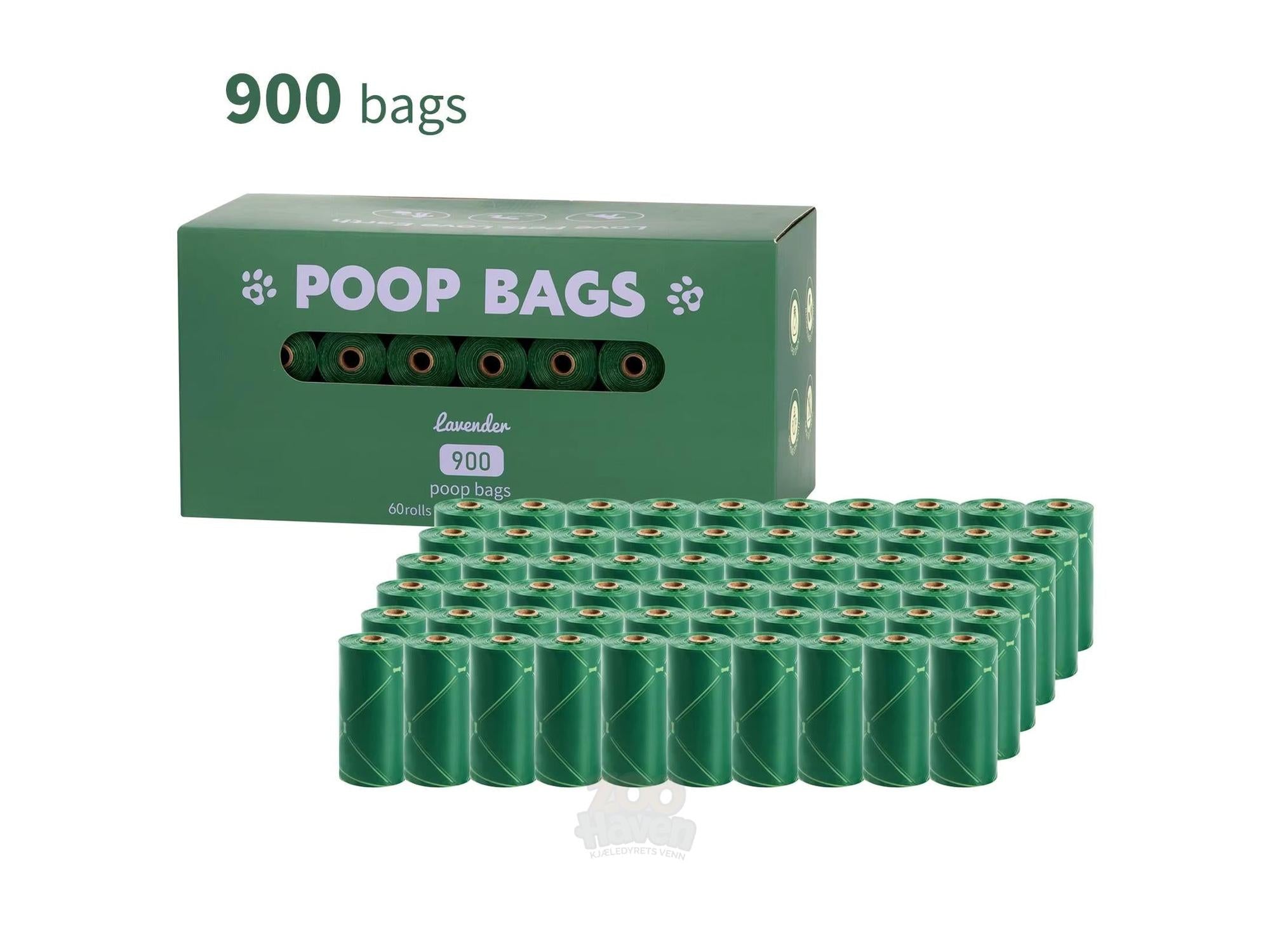 Biologisk nedbrytbare hundeposer – Earth Green, lavendelduft