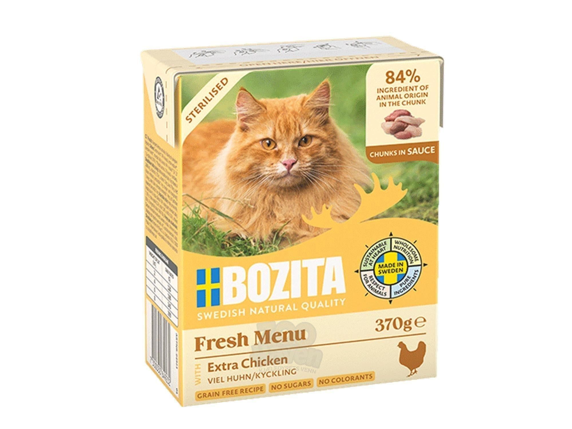 Bozita Biter i Saus Ekstra Kylling Sterilised 370 g