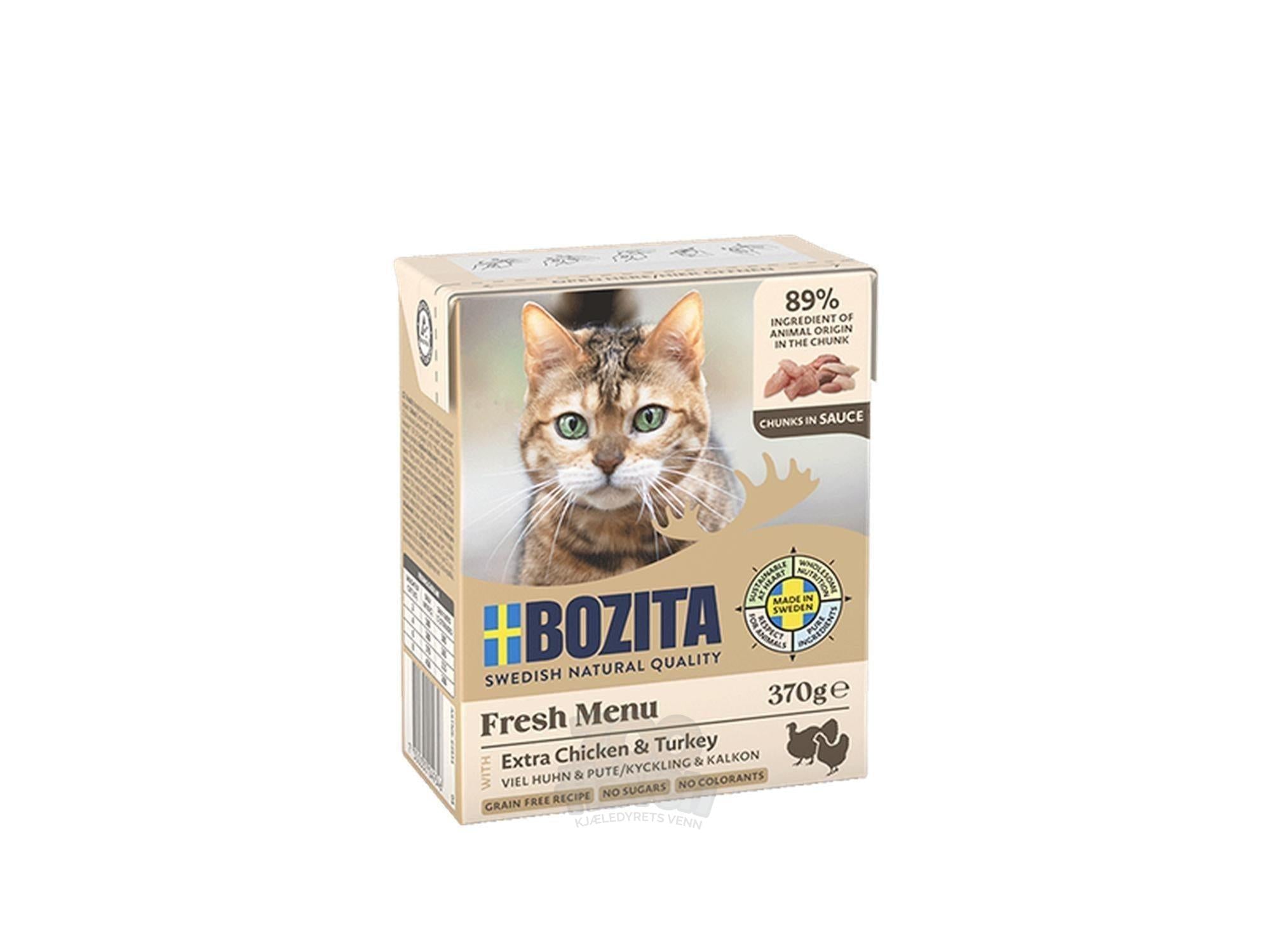 Bozita Biter i Saus Kylling & Kalkun 370 g
