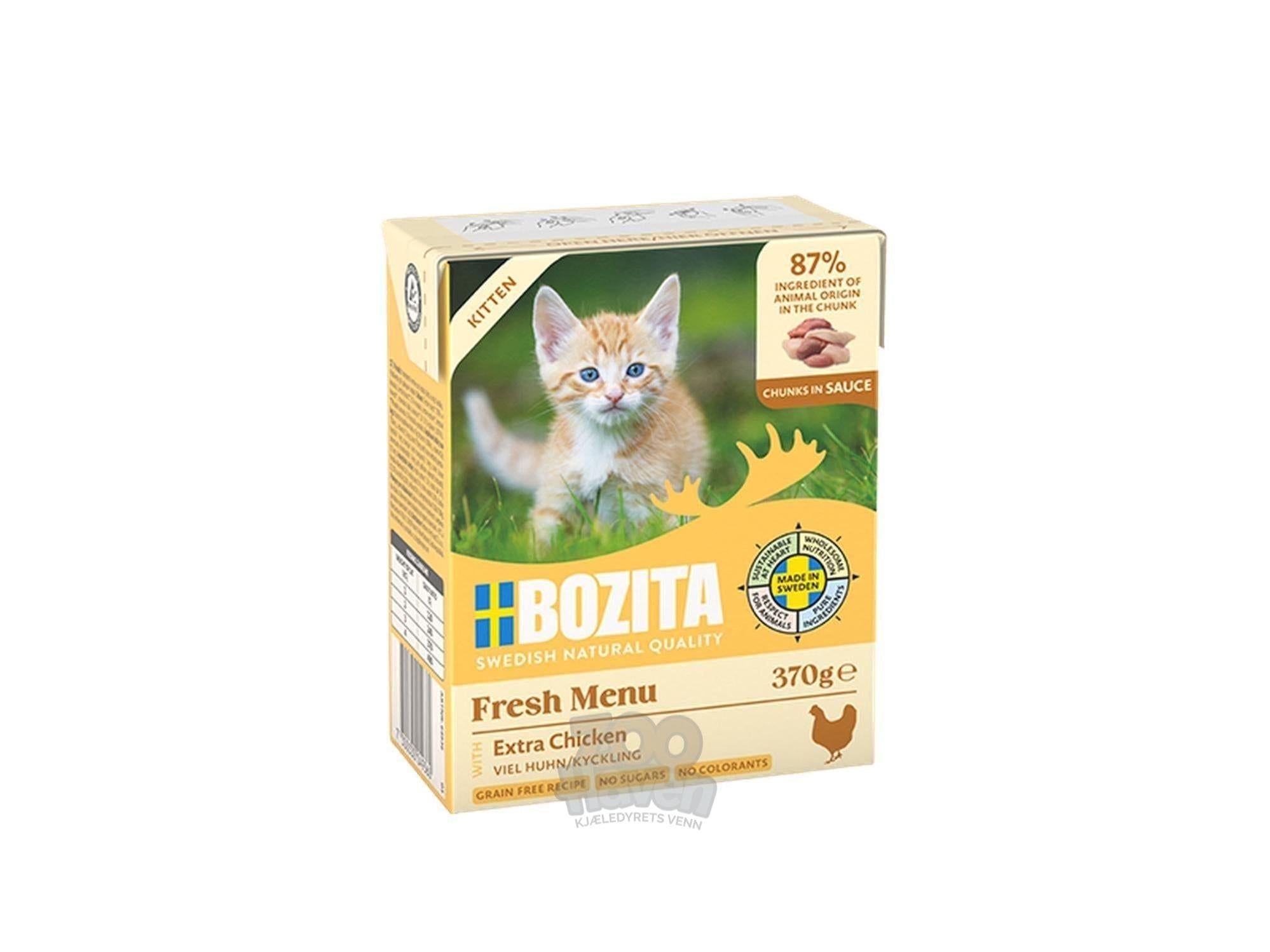 Bozita Biter i Saus Kylling Kitten 370 g