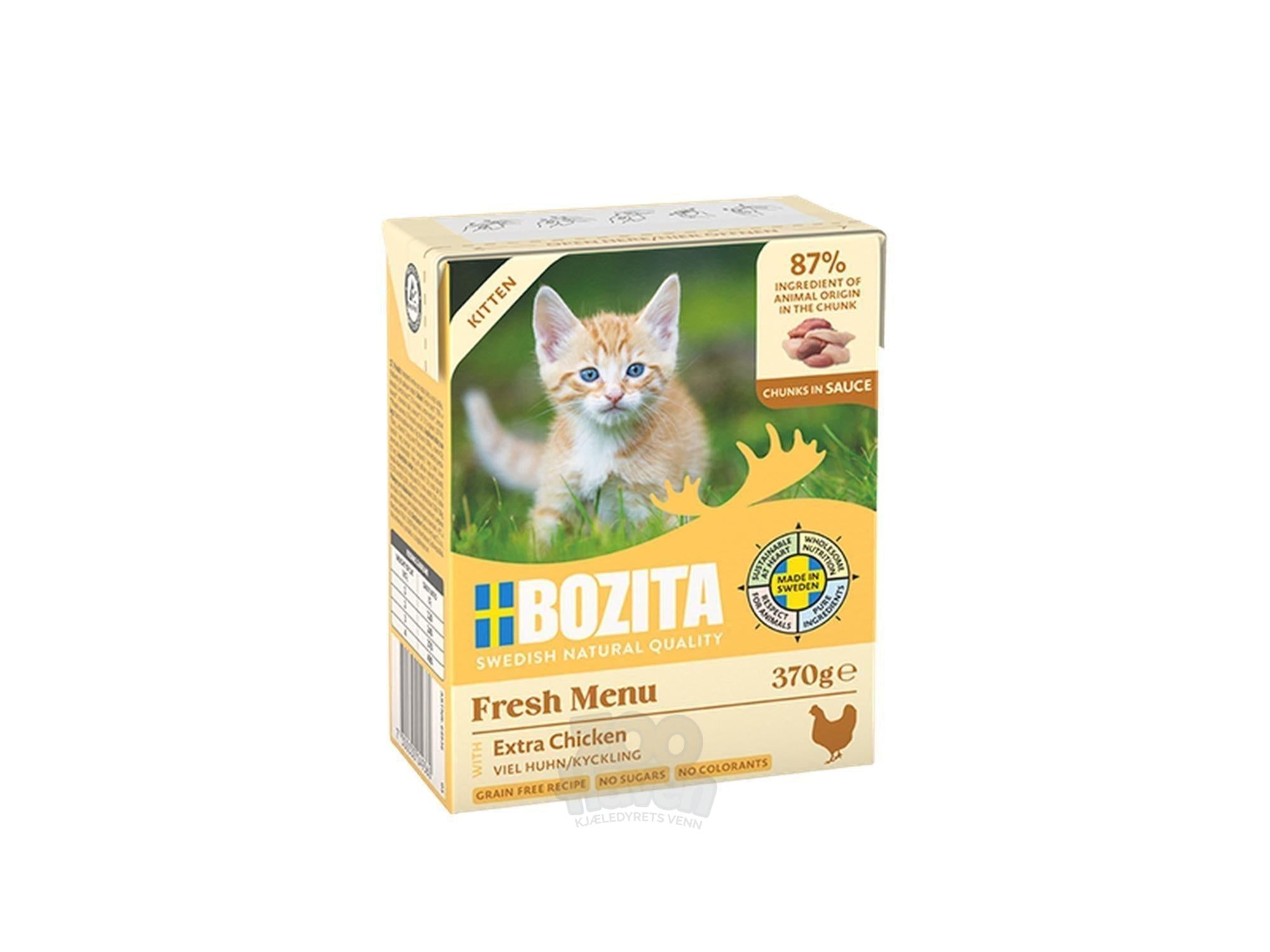 Bozita Biter i Saus Kylling Kitten 370 g