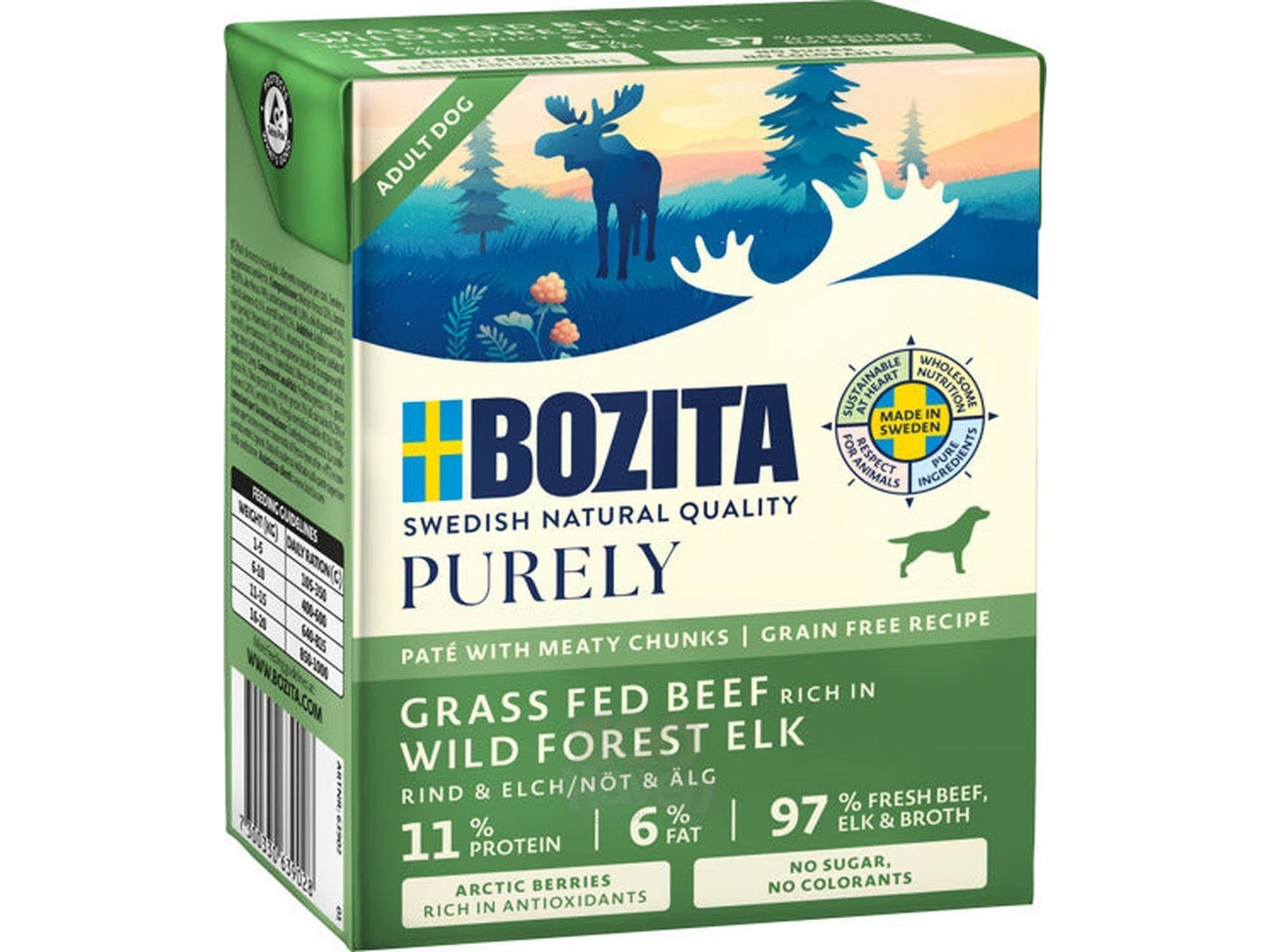 Bozita Dog Purely Pate Storfekjøtt og Elg 370g