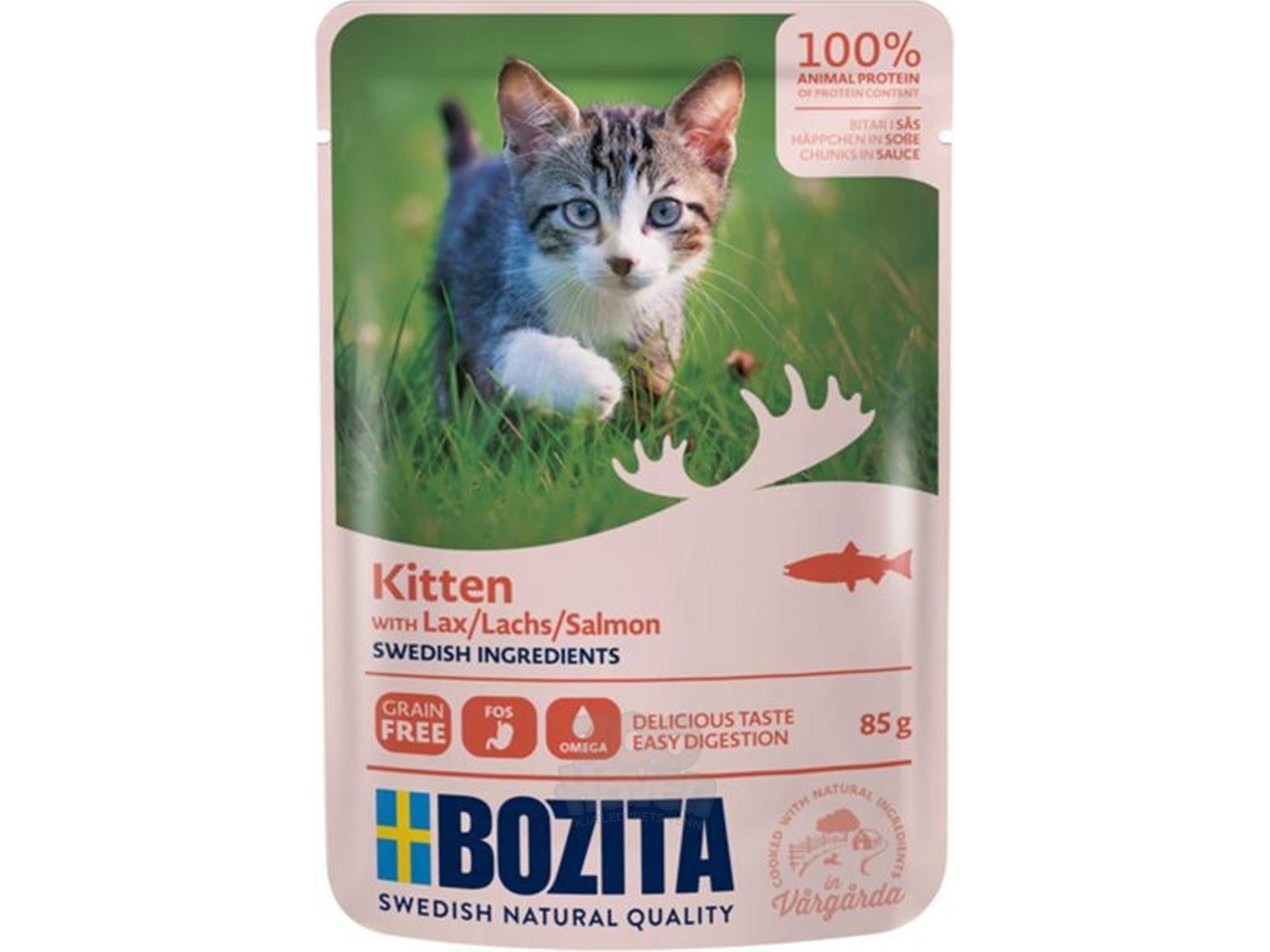 Bozita Kitten with Salmon Chunks in Sauce 85g
