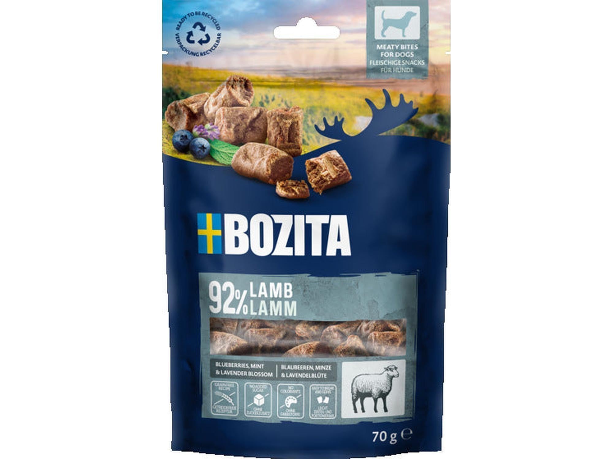 Bozita Meaty Bites Lamb 70g myke hundegodbiter med lam