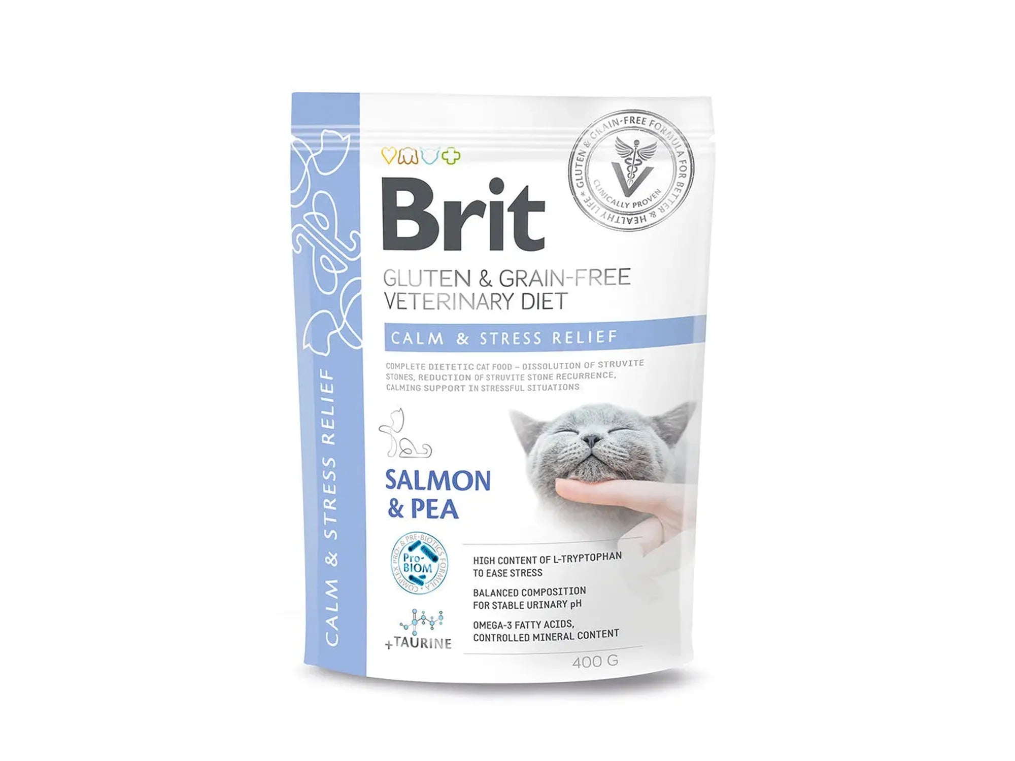 Brit Veterinary Diets Cat Calm & Stress Relief – diettfôr ved stress og urinveisproblemer