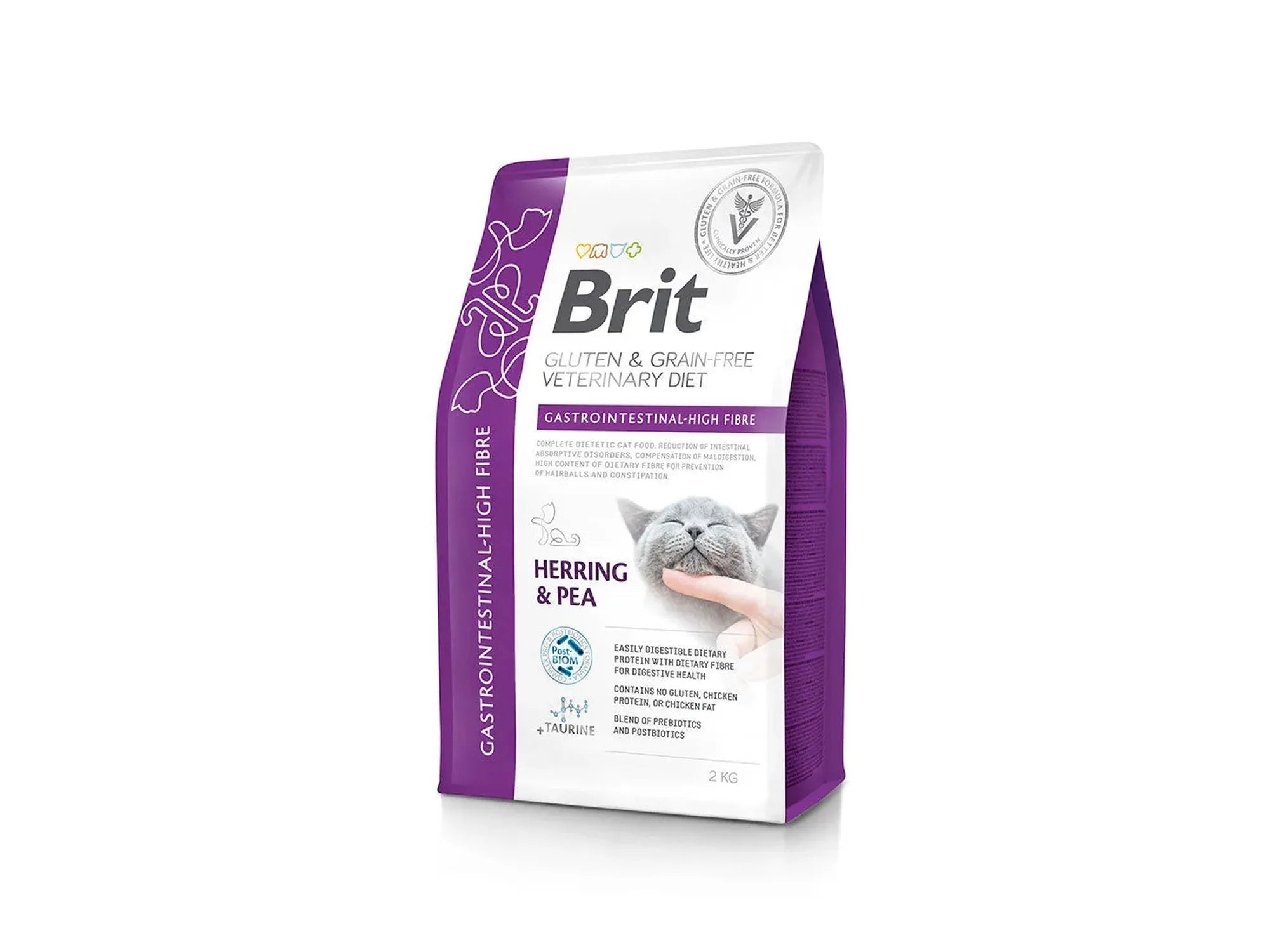 Brit Veterinary Diets Cat Gastrointestinal High Fibre – fiberrikt diettfôr ved tarmproblemer og hårballer