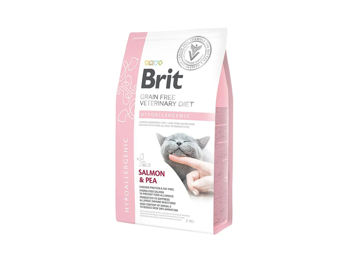 Brit Veterinary Diets Cat Hypoallergenic – diettfôr med laks ved fôrallergi