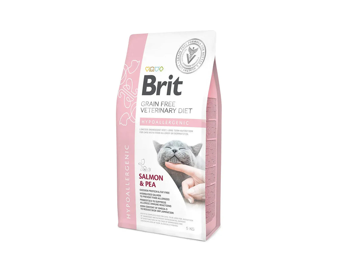 Brit Veterinary Diets Cat Hypoallergenic – diettfôr med laks ved fôrallergi