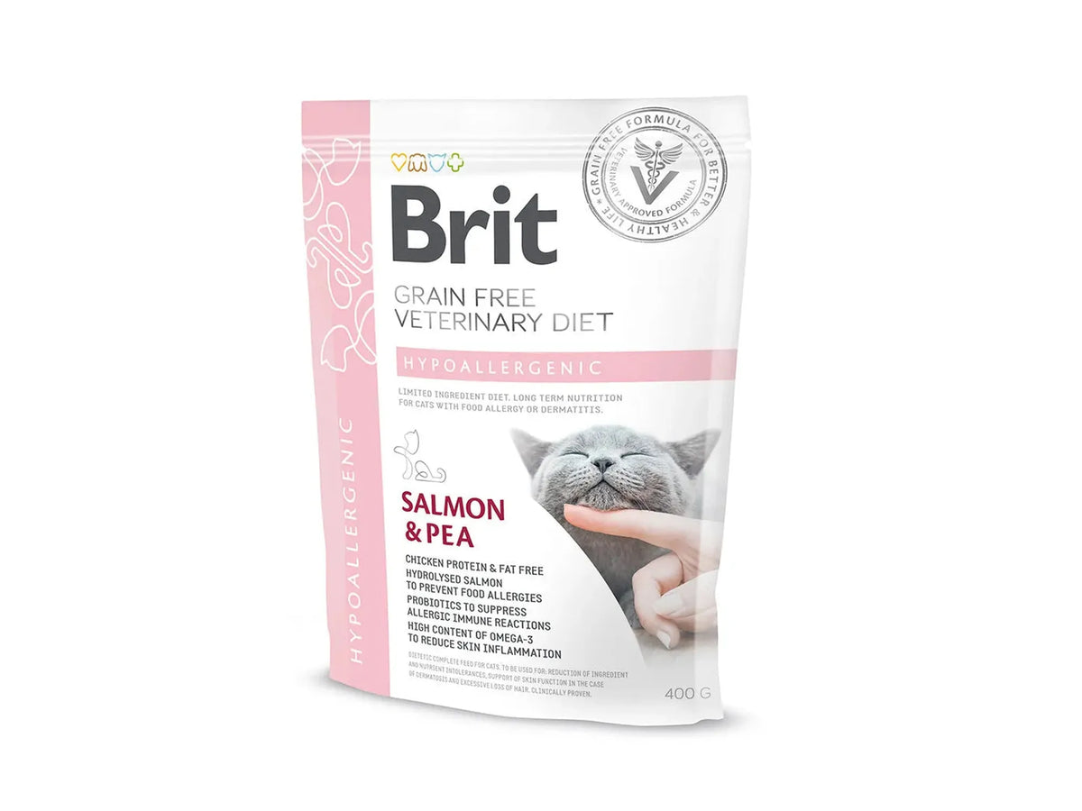 Brit Veterinary Diets Cat Hypoallergenic – diettfôr med laks ved fôrallergi