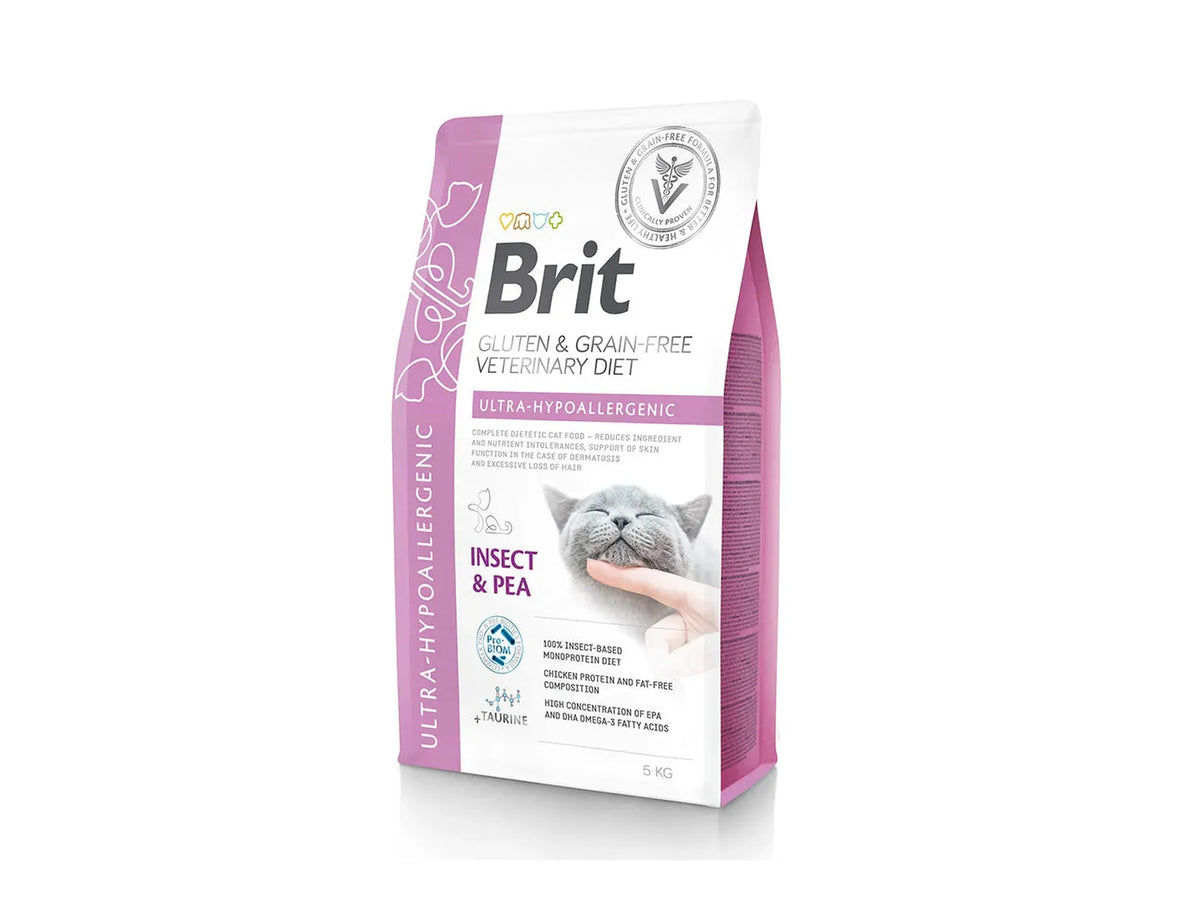 Brit Veterinary Diets Cat Ultra-Hypoallergenic – diettfôr med insektprotein ved fôrallergi