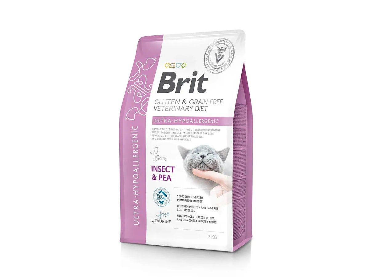 Brit Veterinary Diets Cat Ultra-Hypoallergenic – diettfôr med insektprotein ved fôrallergi