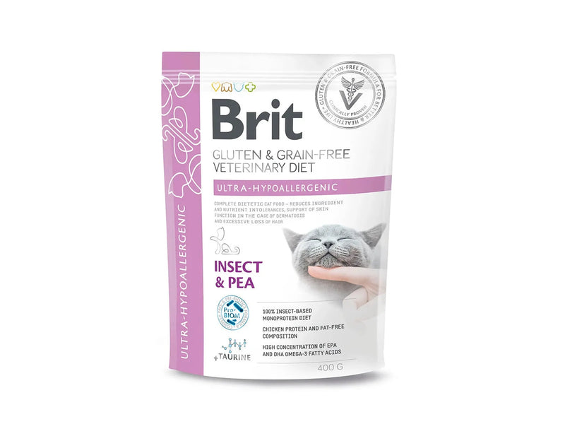 Brit Veterinary Diets Cat Ultra-Hypoallergenic – diettfôr med insektprotein ved fôrallergi