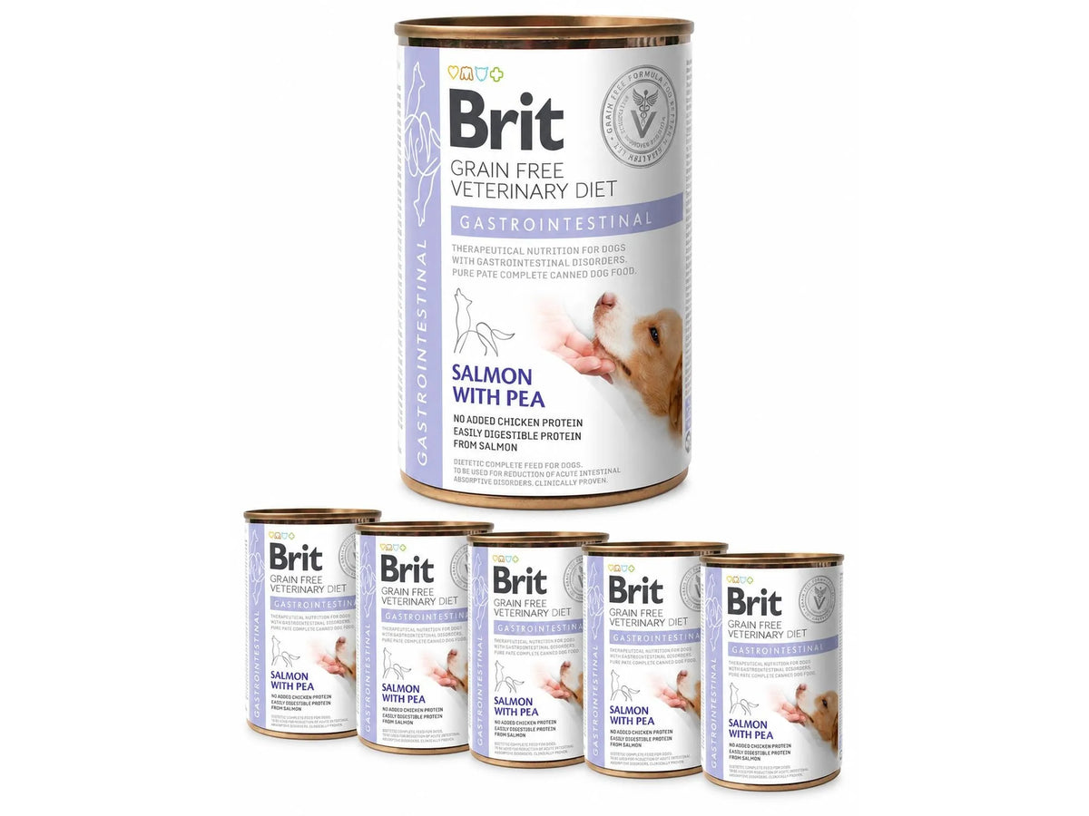 Brit Veterinary Diets Dog Gastrointestinal 6-pakk – våtfôr ved mage- og tarmproblemer 6 × 400 g