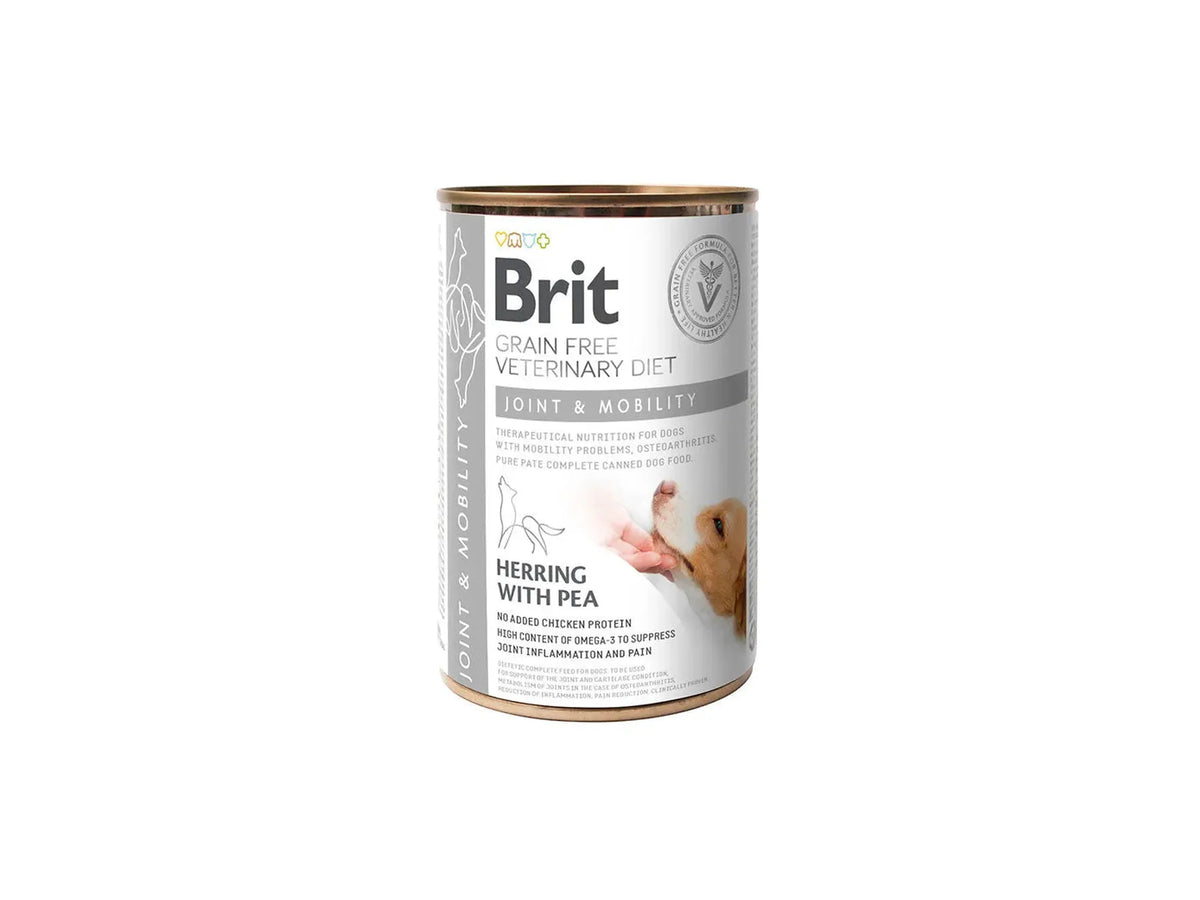 Brit Veterinary Diets Dog Joint & Mobility 6-pakk – våtfôr for ledd og bevegelighet 6 × 400 g