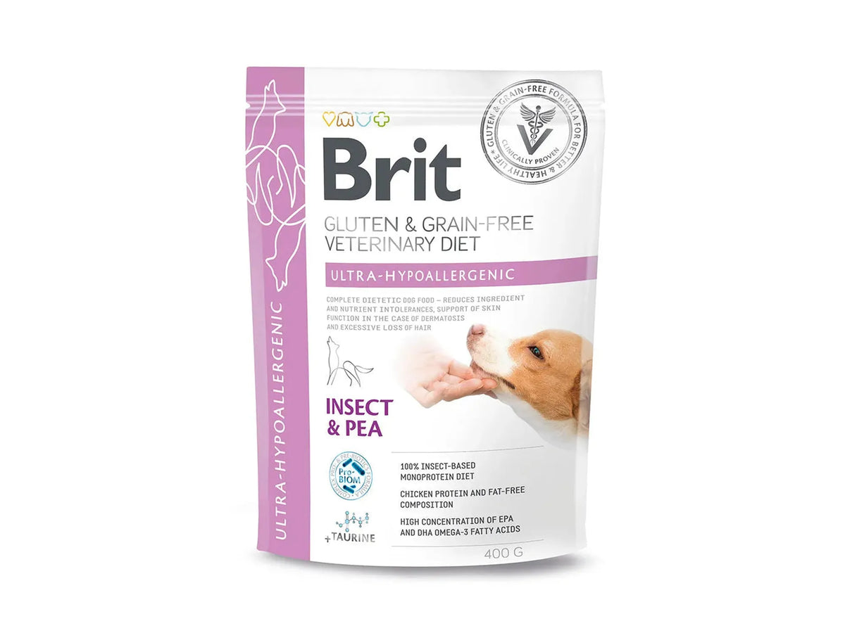 Brit Veterinary Diets Dog Ultra-Hypoallergenic – diettfôr med insektprotein ved fôrallergi