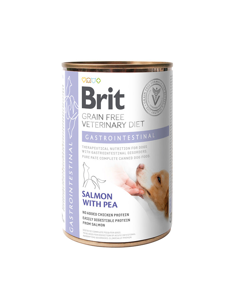 Brit Veterinary Diets Dog Gastrointestinal 6-pakk – våtfôr ved mage- og tarmproblemer 6 × 400 g