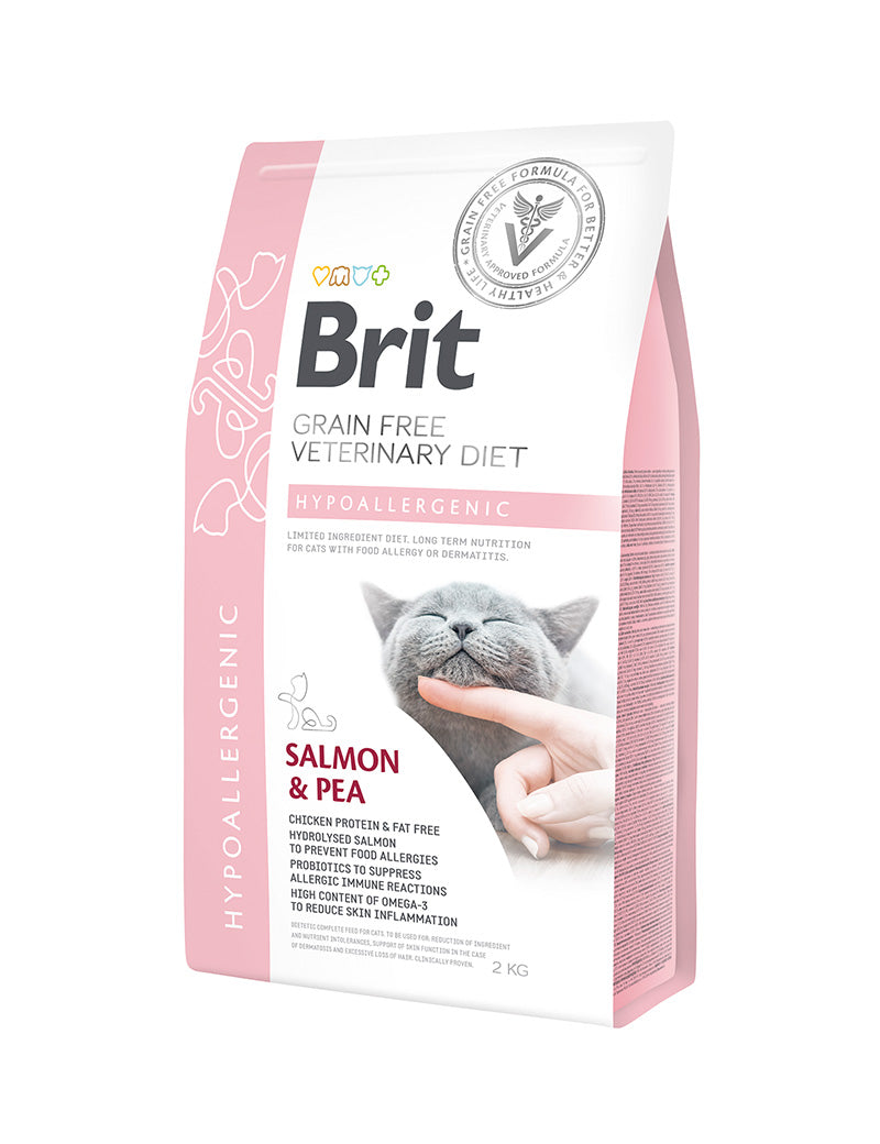 Brit Veterinary Diets Cat Hypoallergenic – diettfôr med laks ved fôrallergi