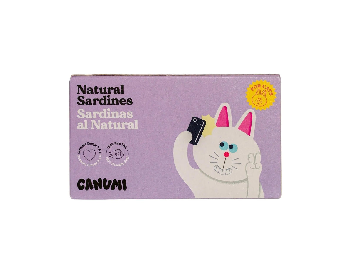 Canumi Mini sardiner til katt – eskefront